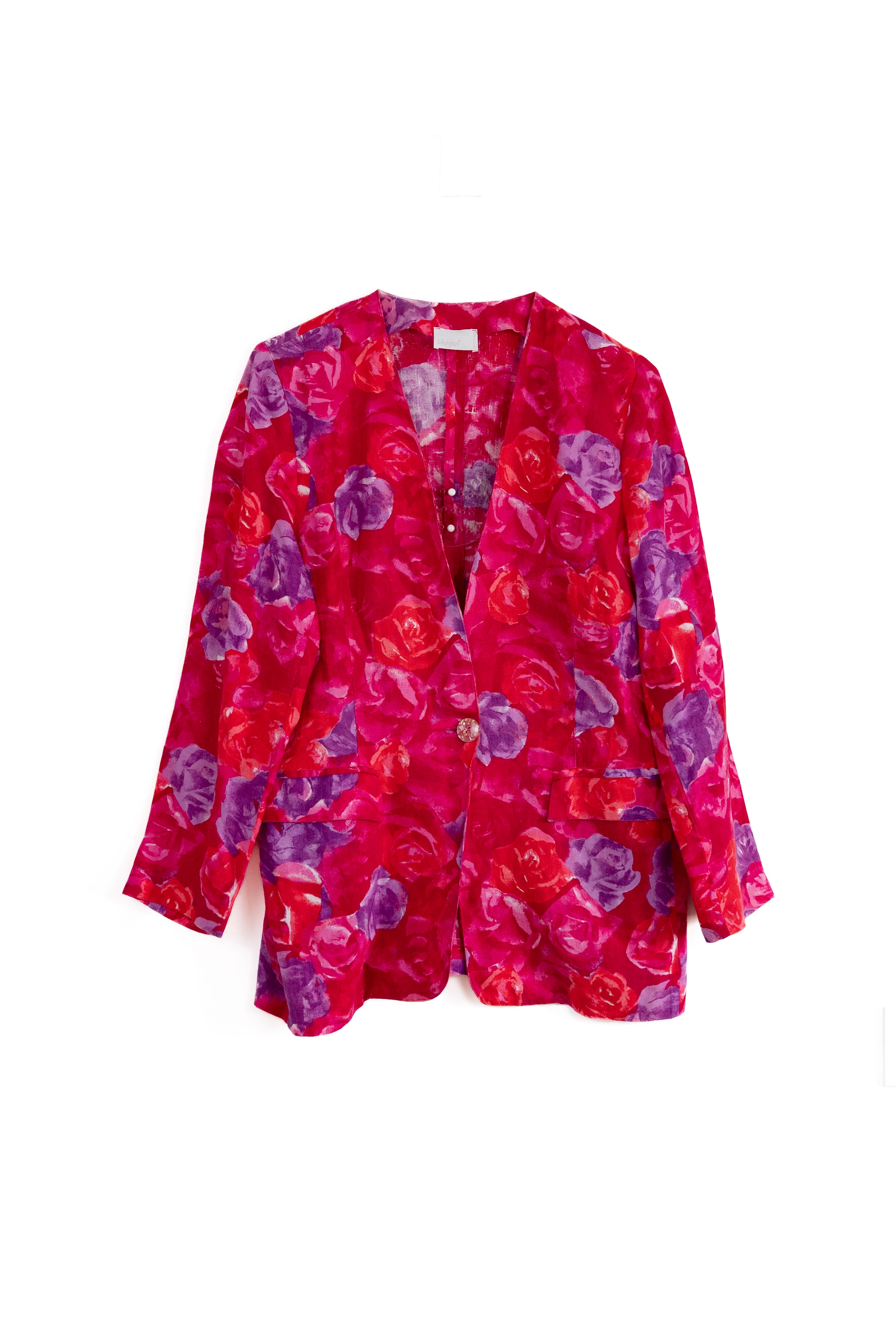 Blouse fleurie en lin