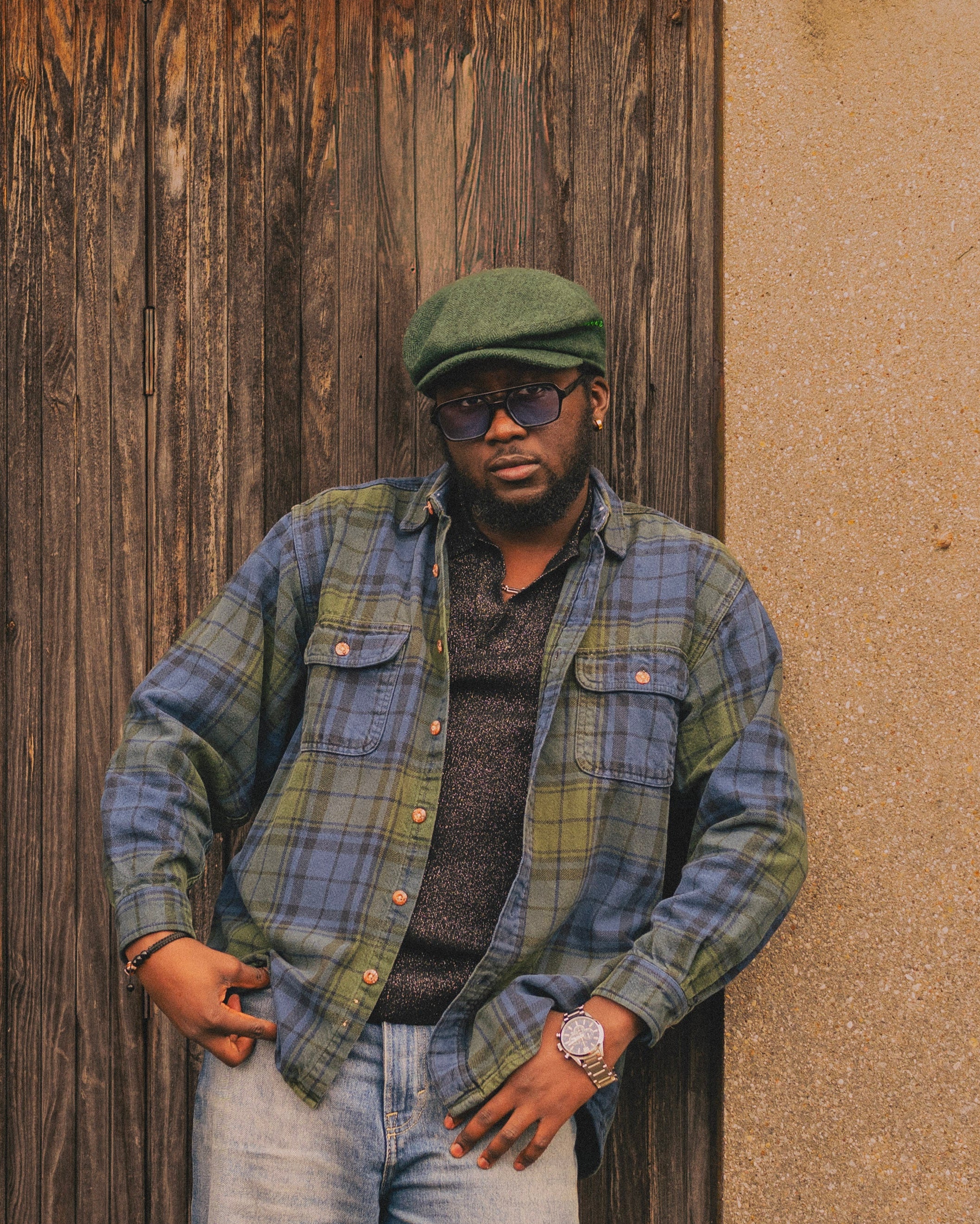 Surchemise vintage à carreaux