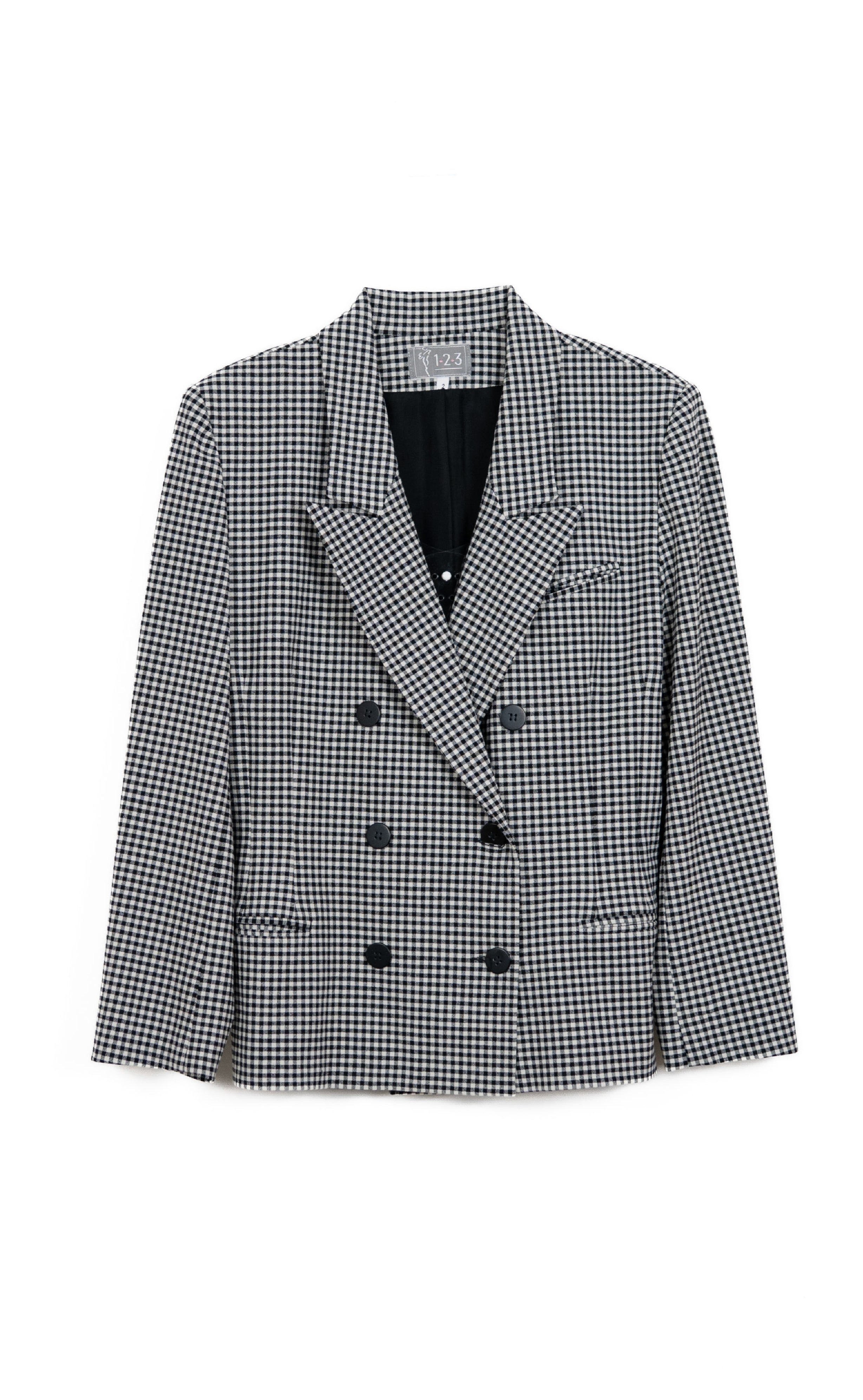 Veste à carreaux vintage - 1.2.3