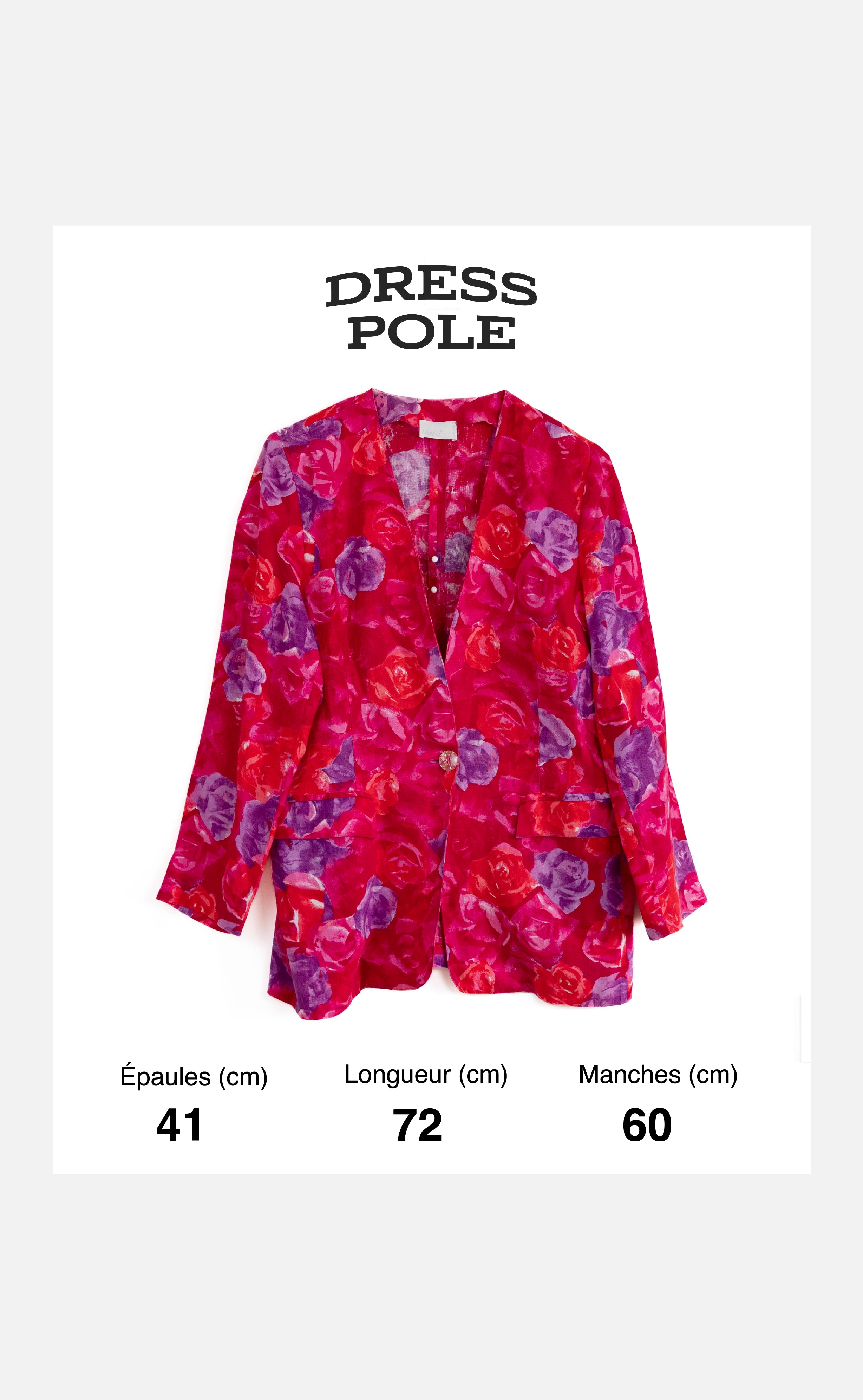 Blouse fleurie en lin