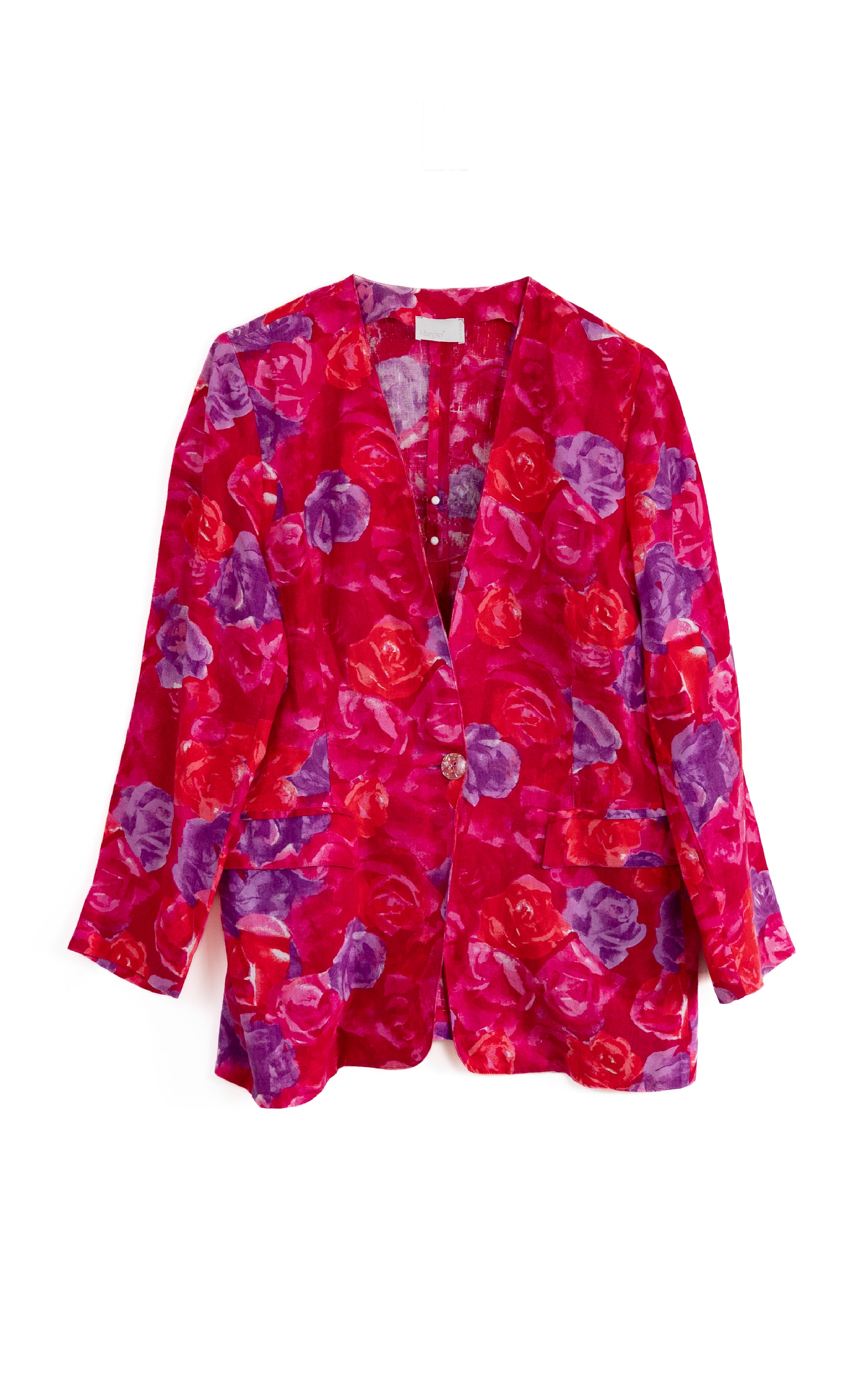 Blouse fleurie en lin