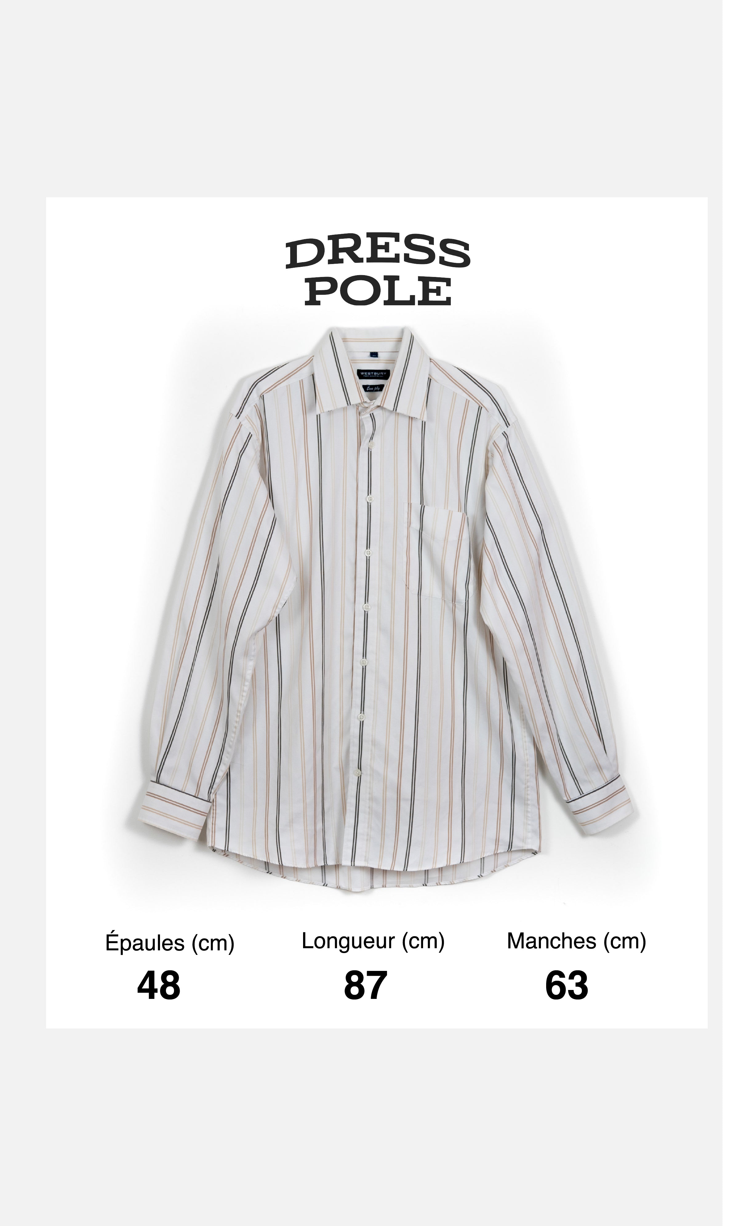 Chemise à rayures