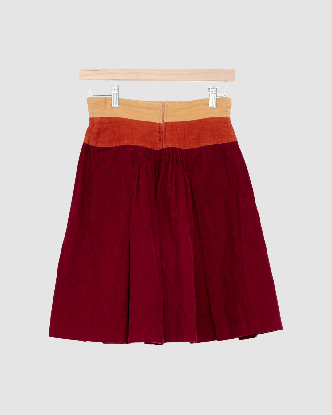 Jupe vintage taille haute en velours - Etno