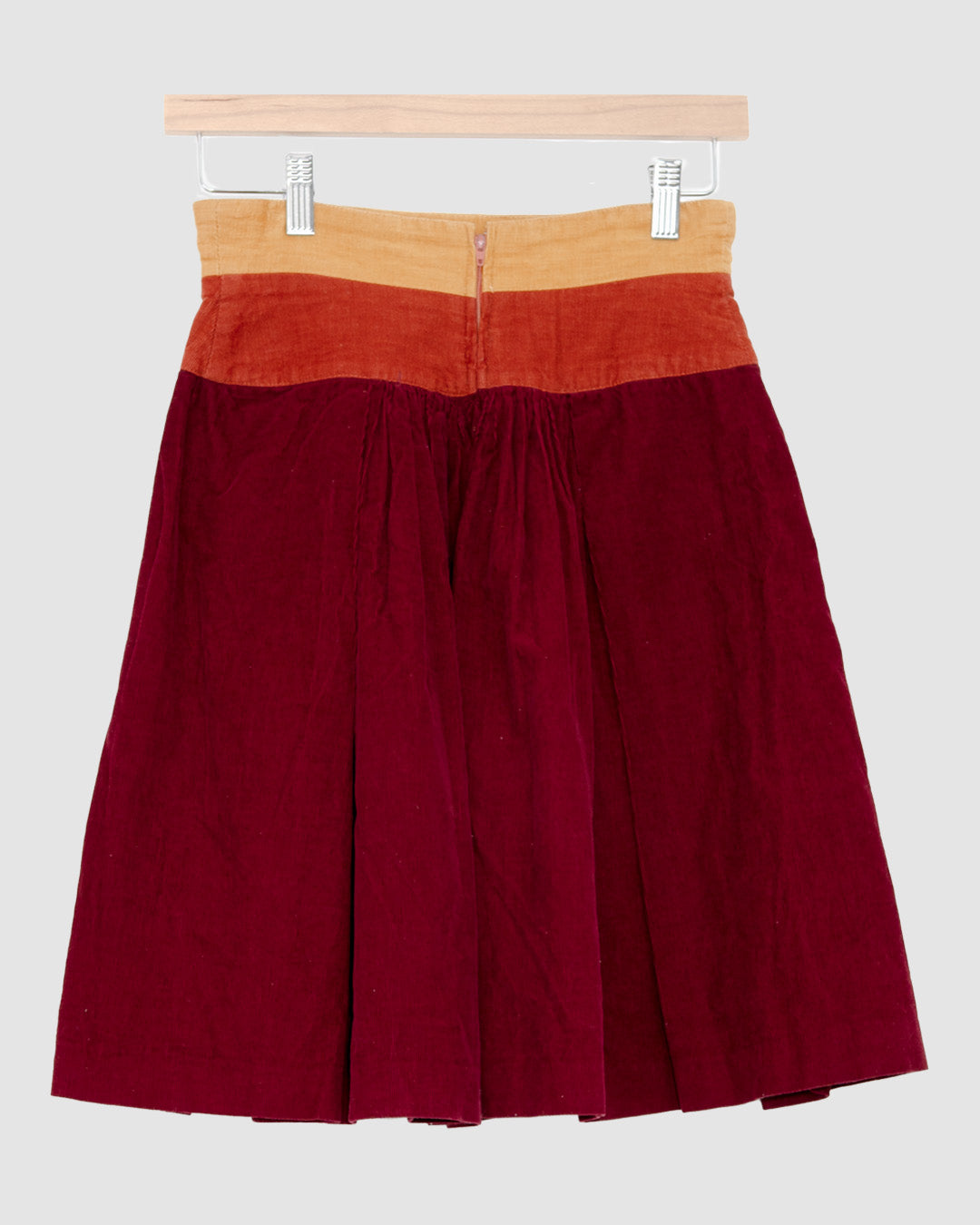 Jupe vintage taille haute en velours - Etno