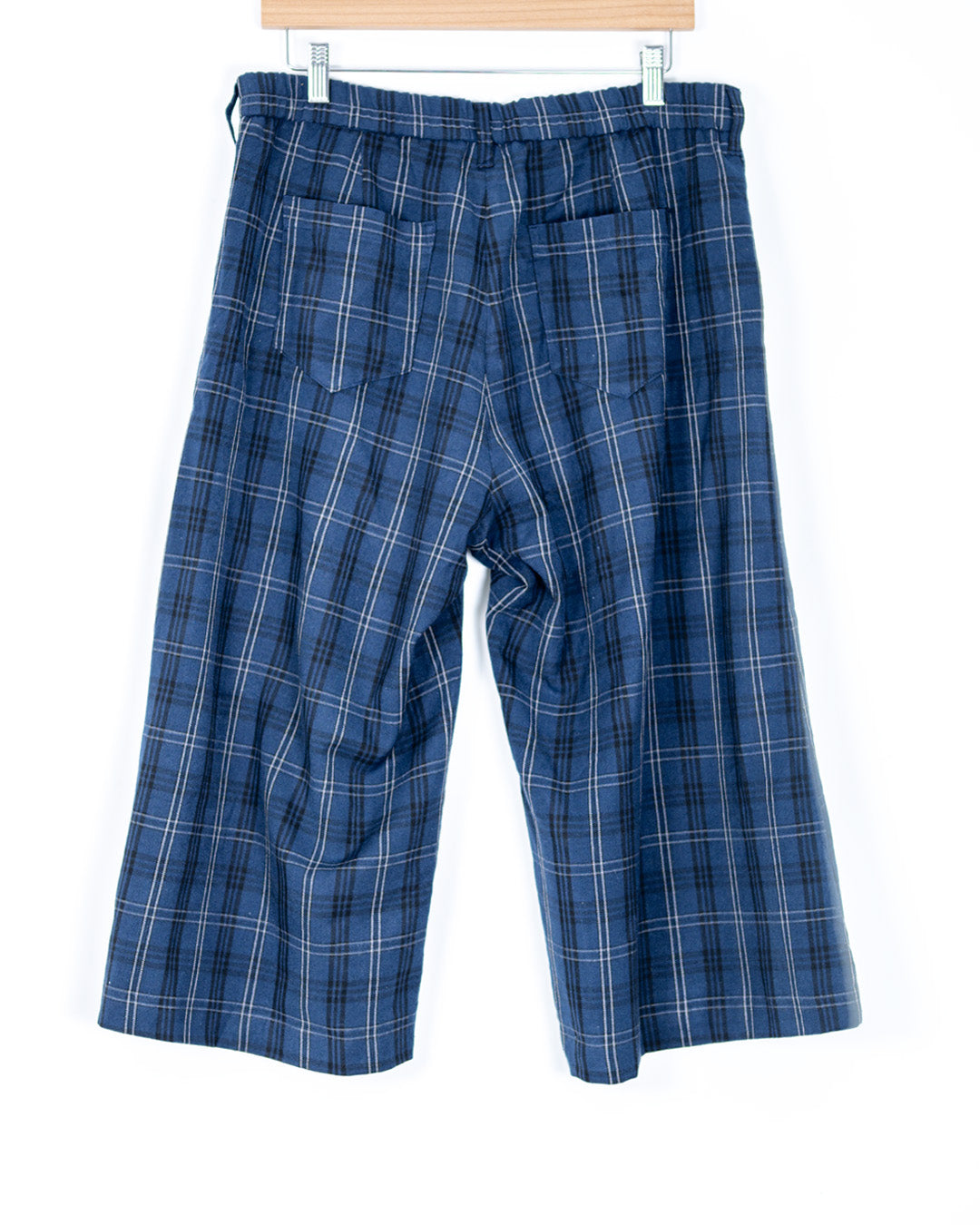 Pantalon court à carreaux - Coupe large