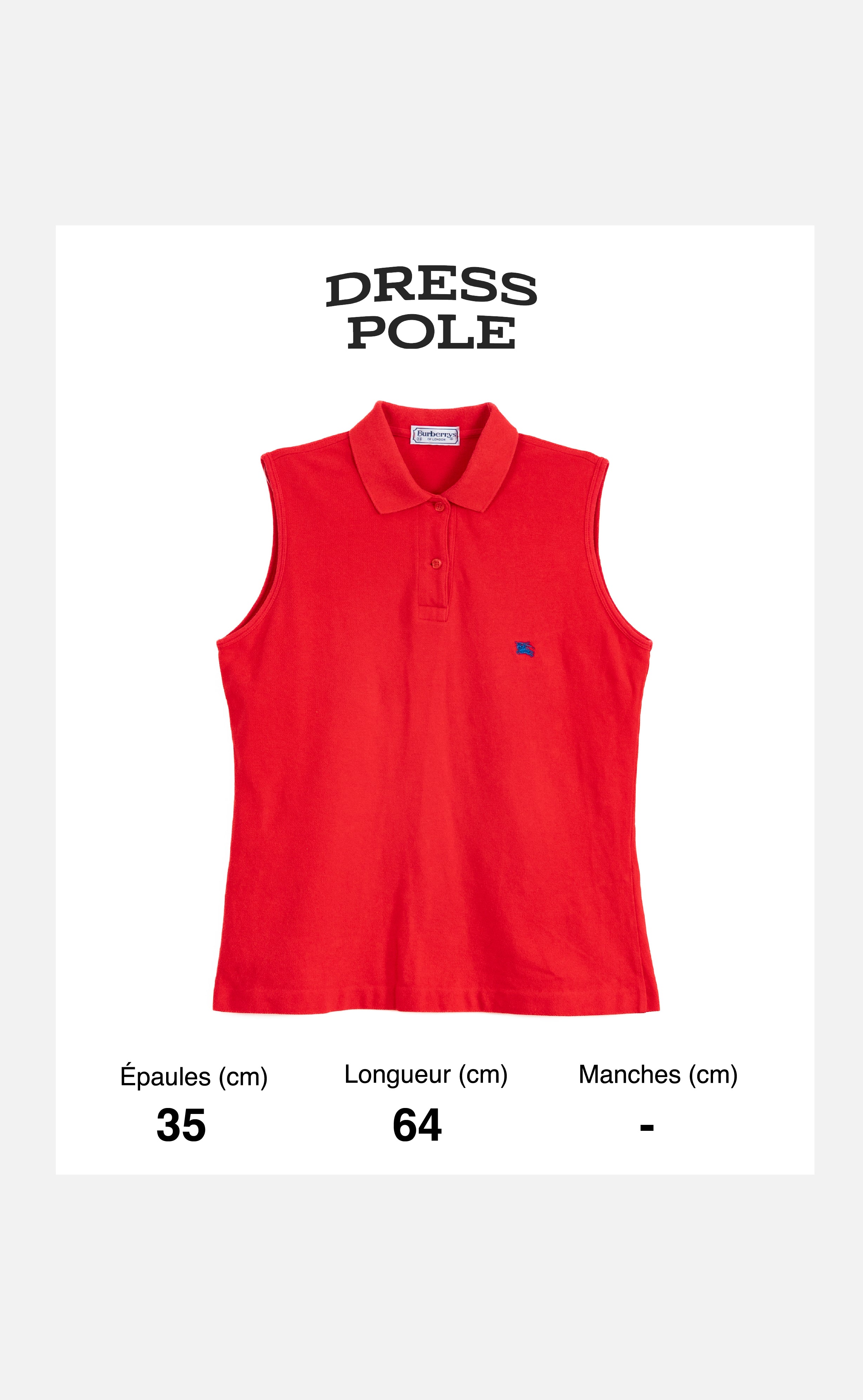 Polo sans manche
