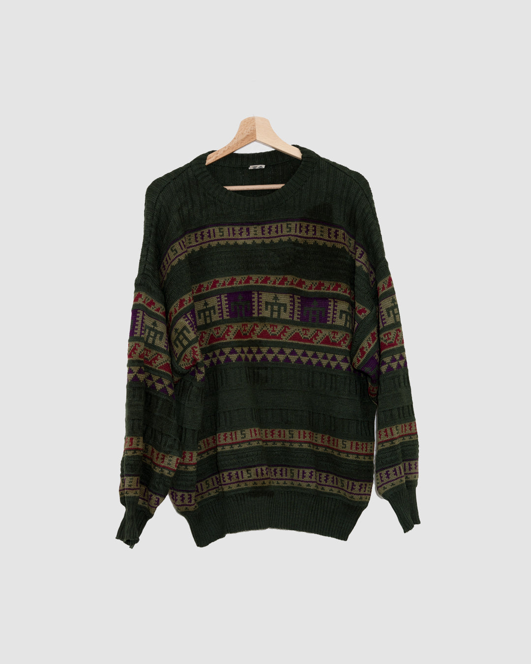 Pull à motif scandinave - Vintage