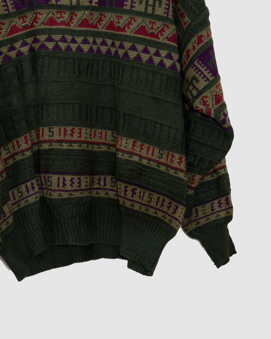 Pull à motif scandinave - Vintage