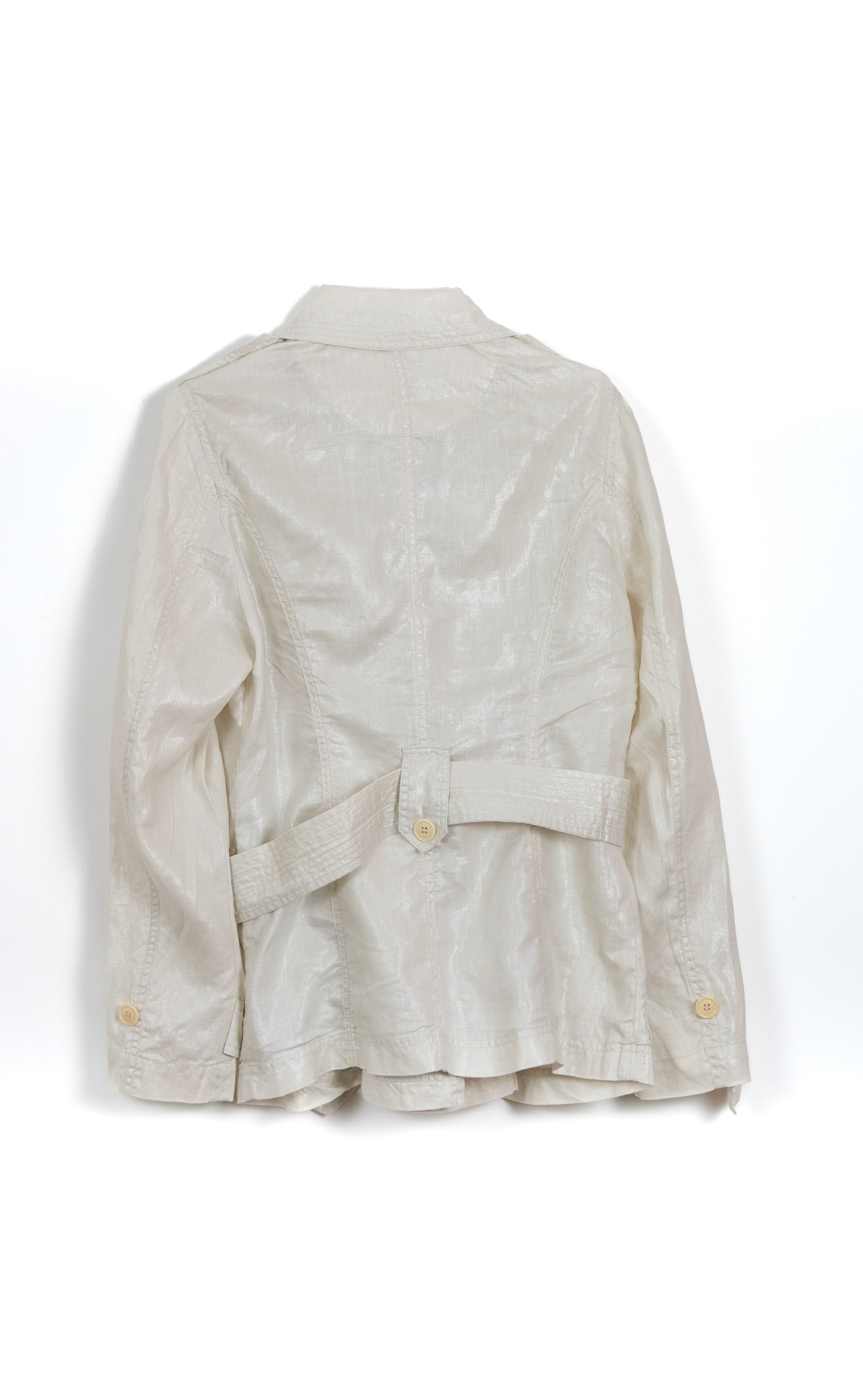Trench courte en lin